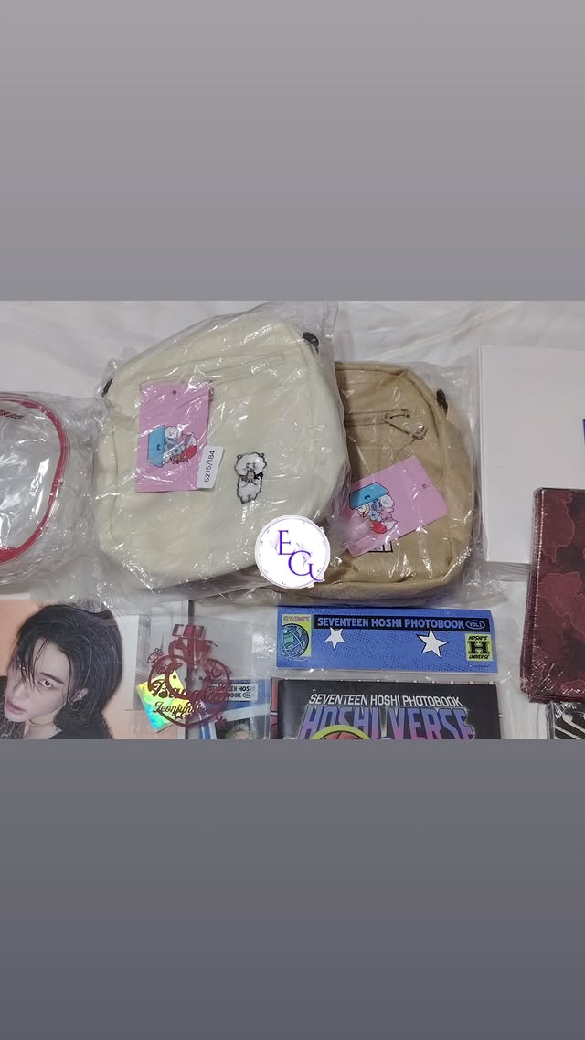 Crossbody bags with SEVENTEEN Hoshi photobook